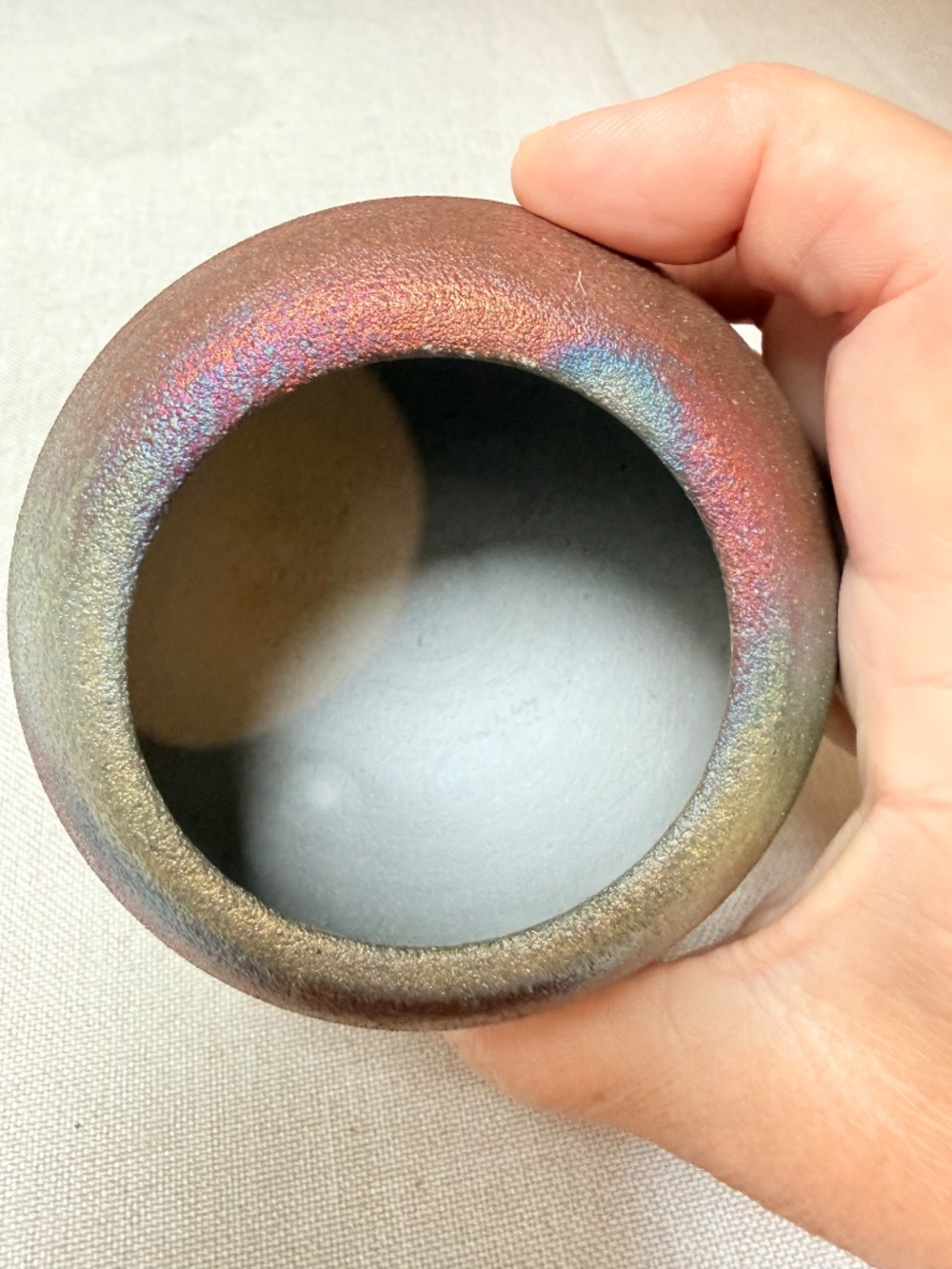 Raku Pottery Dragonfly Dream Catcher Jar Signed Jeremy Dillon With Insert - Picture 9 of 13